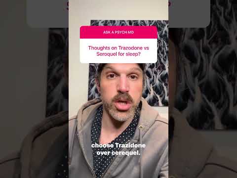 Trazodone and Seroquel in Mental Health Treatment