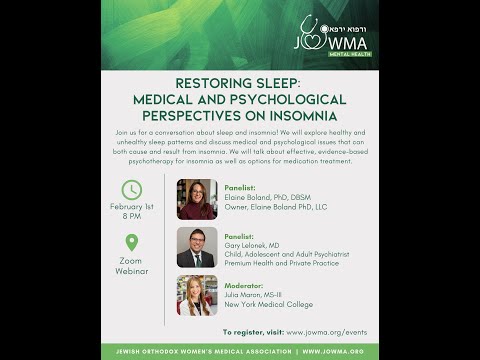 Psychological Perspectives on Sleep-Wake Disorders and Wellness