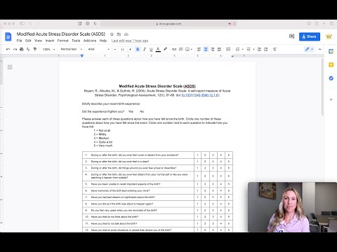 Evaluating Acute Stress Disorder Through Psychological Scales