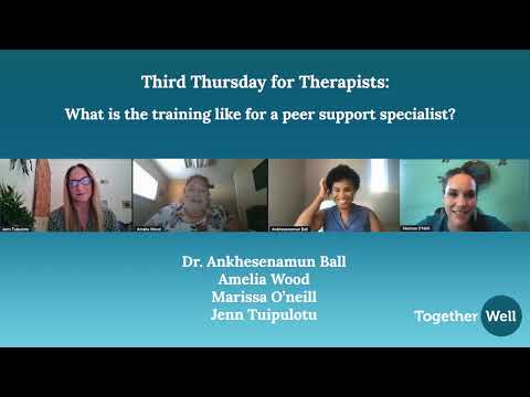 Peer Support Training for Mental Health Professionals in RI